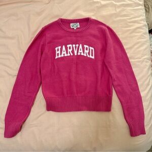 New Vintage Pink Harvard Knit Cotton Women’s Sweater Size Small (S), Very Rare